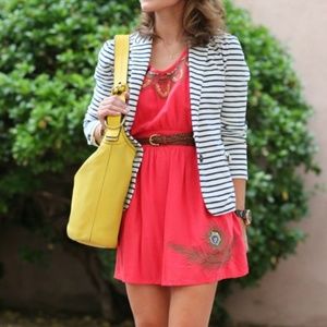 J. CREW Maritime Striped Blazer Nautical